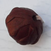 Imitate Wood Acrylic Beads, Round 13x13mm Hole:2mm, Sold by Bag