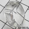 Flat Oval Acrylic Pendant/Drop 17x24mm Hole:2mm Sold by Bag