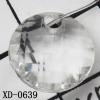 Coin Acrylic Pendant/Drop 12mm Hole:2mm Sold by Bag