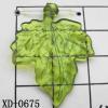 Leaf Acrylic Pendant/Drop 26x33mm Hole:1mm Sold by Bag