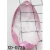 Flat Oval Acrylic Pendant/Drop 27x47mm Hole:1.5mm Sold by Bag