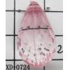 Faceted Teardrop Acrylic Pendant/Drop 13x24mm Hole:1.5mm Sold by Bag