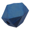Imitate Wood Acrylic Beads, Polyhedron 13x15mm Hole:3mm, Sold by Bag