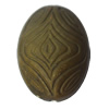 Imitate Wood Acrylic Beads, Flat Oval 23x18mm Hole:2mm, Sold by Bag