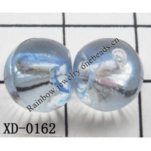 Round Acrylic Pendant/Drop 11mm Hole:2.5mm Sold by Bag