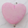 Imitate Gemstone Acrylic Beads, Heart 11x10mm Hole:3mm, Sold by Bag