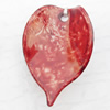 Imitate Gemstone Acrylic Beads, Leaf 20x31mm Hole:2.1mm, Sold by Bag