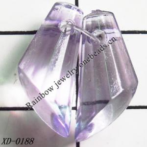 Acrylic Pendant/Drop 8x15mm Hole:1mm Sold by Bag