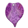 Imitate Gemstone Acrylic Beads, Leaf 28x40mm Hole:2mm, Sold by Bag