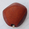 Imitate Wood Acrylic Beads, Polygon 20x20mm Hole:3mm, Sold by Bag