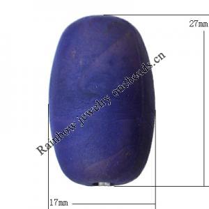 Imitate Wood Acrylic Beads, Drum 27x17mm Hole:3mm, Sold by Bag