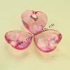 Transparent Acrylic Beads Faceted Heart 21x21mm Sold by Bag