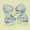 Transparent Acrylic Beads Faceted Heart 13x14mm Sold by Bag