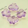 Transparent Acrylic Beads Heart 17x20mm Sold by Bag