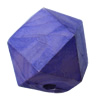 Imitate Wood Acrylic Beads, Polyhedron 21x19mm Hole:3.5mm, Sold by Bag