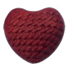 Imitate Wood Acrylic Beads, Heart 24x24x15mm Hole:3mm, Sold by Bag