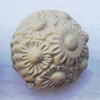 Imitate Wood Acrylic Beads, Round 23mm Hole:3mm, Sold by Bag