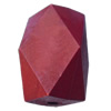 Imitate Wood Acrylic Beads, Polyhedron 30x20mm Hole:4.5mm, Sold by Bag