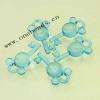 Transparent Acrylic Beads Key 13x22mm Sold by Bag