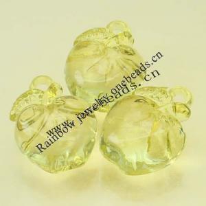Transparent Acrylic Beads Fruit 20x26mm Sold by Bag