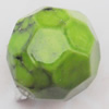 Imitate Gemstone Acrylic Beads, Faceted Round 12mm Hole:2mm, Sold by Bag