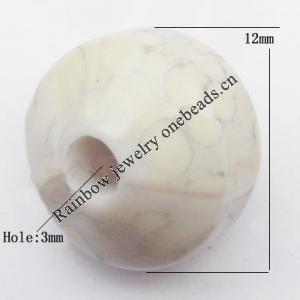 Imitate Gemstone Acrylic Beads, Flat Round 12x10mm Hole:3mm, Sold by Bag