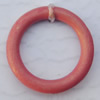 Imitate Wood Acrylic Beads, Donut O:18mm I:13mm, Sold by Bag