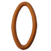 Imitate Wood Acrylic Beads, Flat Donut O:23x43mm I:15x35mm, Sold by Bag