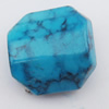 Imitate Gemstone Acrylic Beads, polygon  16x16mm Hole:2mm, Sold by Bag