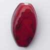 Imitate Gemstone Acrylic Beads, Twist Flat Oval 16x9mm Hole:2mm, Sold by Bag