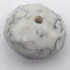 Imitate Gemstone Acrylic Beads, Faceted Flat Round 18mm Hole:2mm, Sold by Bag