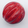Imitate Gemstone Acrylic Beads, Fluted Round 16mm Hole:3mm, Sold by Bag