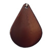 Imitate Wood Acrylic Beads, Leaf 23x36mm Hole:2mm, Sold by Bag