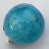  Imitate Jade Painted Acrylic Beads, Round  12mm Hole:3mm, Sold by Bag