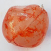  Imitate Jade Painted Acrylic Beads, Nugget 15mm Hole:3mm, Sold by Bag