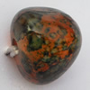  Imitate Jade Painted Acrylic Beads, Teardrop 11x12mm Hole:2.5mm, Sold by Bag