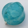  Imitate Jade Painted Acrylic Beads, Edge Round 14mm Hole:2mm, Sold by Bag