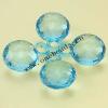 Transparent Acrylic Beads Faceted Flat Round 13x17mm Sold by Bag