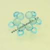 Transparent Acrylic Beads Faceted Round 7x11mm Sold by Bag