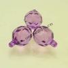 Transparent Acrylic Beads Faceted Round 11x17mm Sold by Bag
