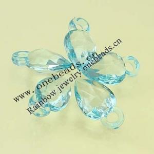 Transparent Acrylic Beads Faceted Teardrop 10x18mm Sold by Bag