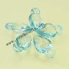 Transparent Acrylic Beads Faceted Teardrop 10x18mm Sold by Bag