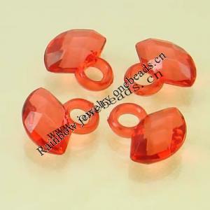 Transparent Acrylic Beads Faceted Fan 14x14mm Sold by Bag