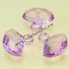 Transparent Acrylic Beads Faceted Fan 16x17mm Sold by Bag