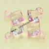 Transparent Acrylic Beads Faceted Square 13x16mm Sold by Bag