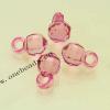 Transparent Acrylic Beads Faceted Round 8x13mm Sold by Bag