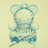 Transparent Acrylic Beads Animal 25x34mm Sold by Bag