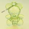 Transparent Acrylic Beads Animal 32x42mm Sold by Bag