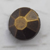   Antique Copper Acrylic Beads Flat Round 8x5mm Hole:0.5mm, Sold by Bag
