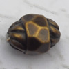   Antique Copper Acrylic Beads Faceted Oval 7x8mm Hole:6mm, Sold by Bag
